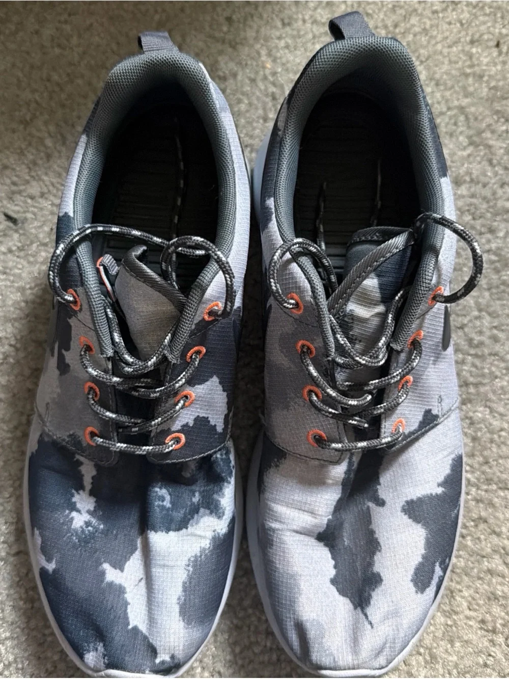 Nike Women’s Gray Black Camo Athletic Shoes -size 8